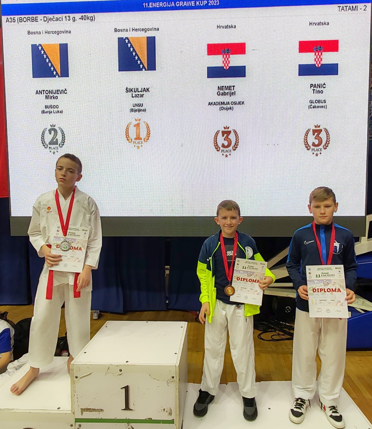 KARATE KLUB GLOBUS Mladi karatisti osvojili 8 medalja u Banja Luci