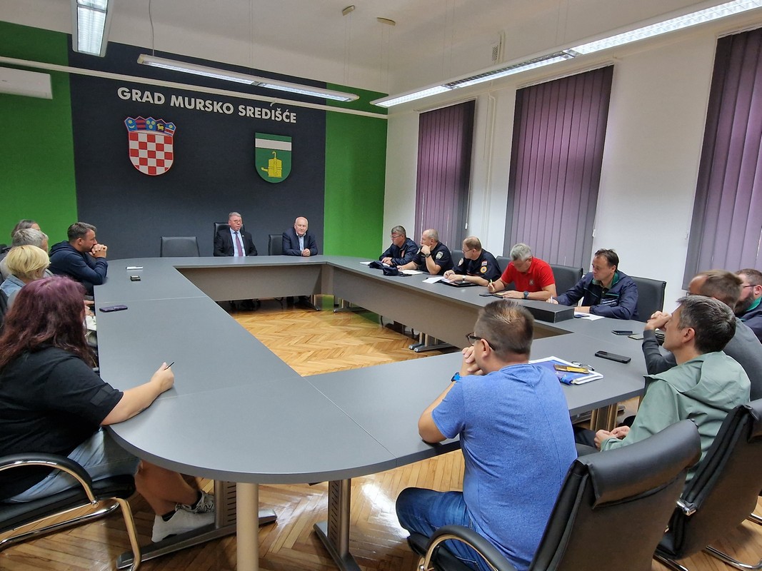 STOŽER CIVILNE ZAŠTITE Očekuje se velik vodostaj rijeke Mure