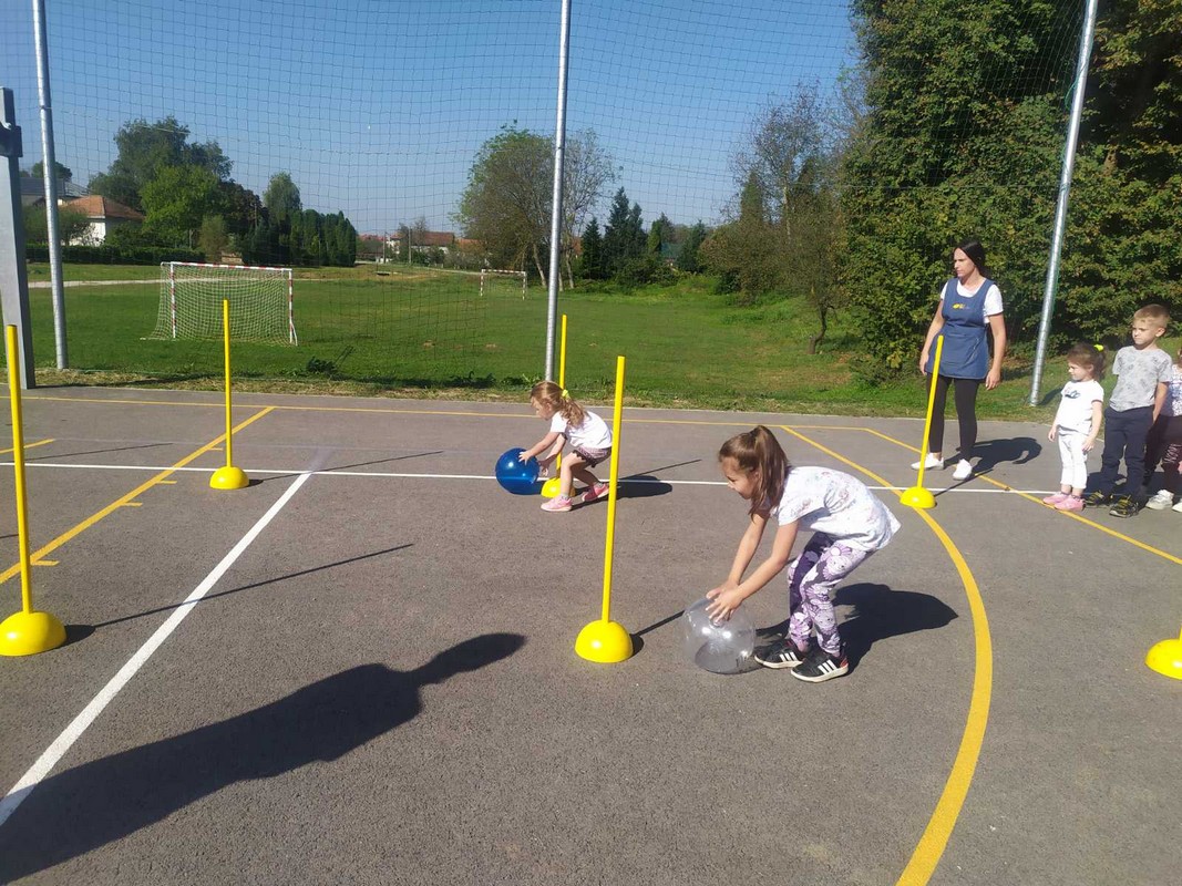 SPORT I DRUŽENJE Mališani iz vrtića ‘Maslačak’ uključili su se u obilježavanje Europskog tjedna sporta