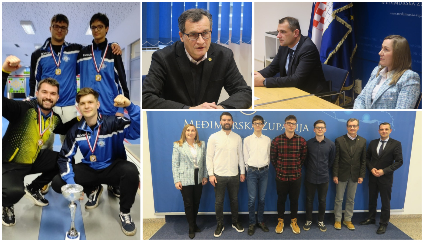 Župan Posavec primio juniorske državne prvake u kuglanju iz KK Željezničara