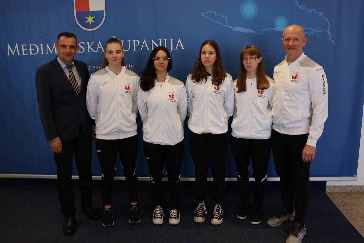 Članovi Karate centra Šenkovec na prijemu u Međimurskoj županiji