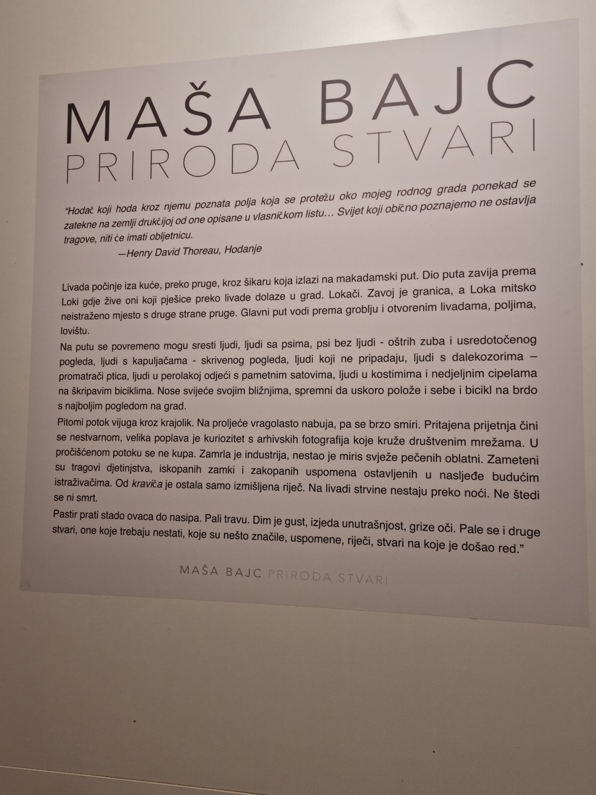 U Muzeju Međimurja Čakovec otvorena izložba ‘Priroda stvari’ Maše Bajc