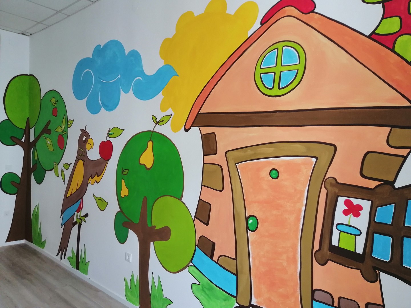 Pismoslikari Gospodarske škole Čakovec oslikavaju zidove Obiteljskog centra