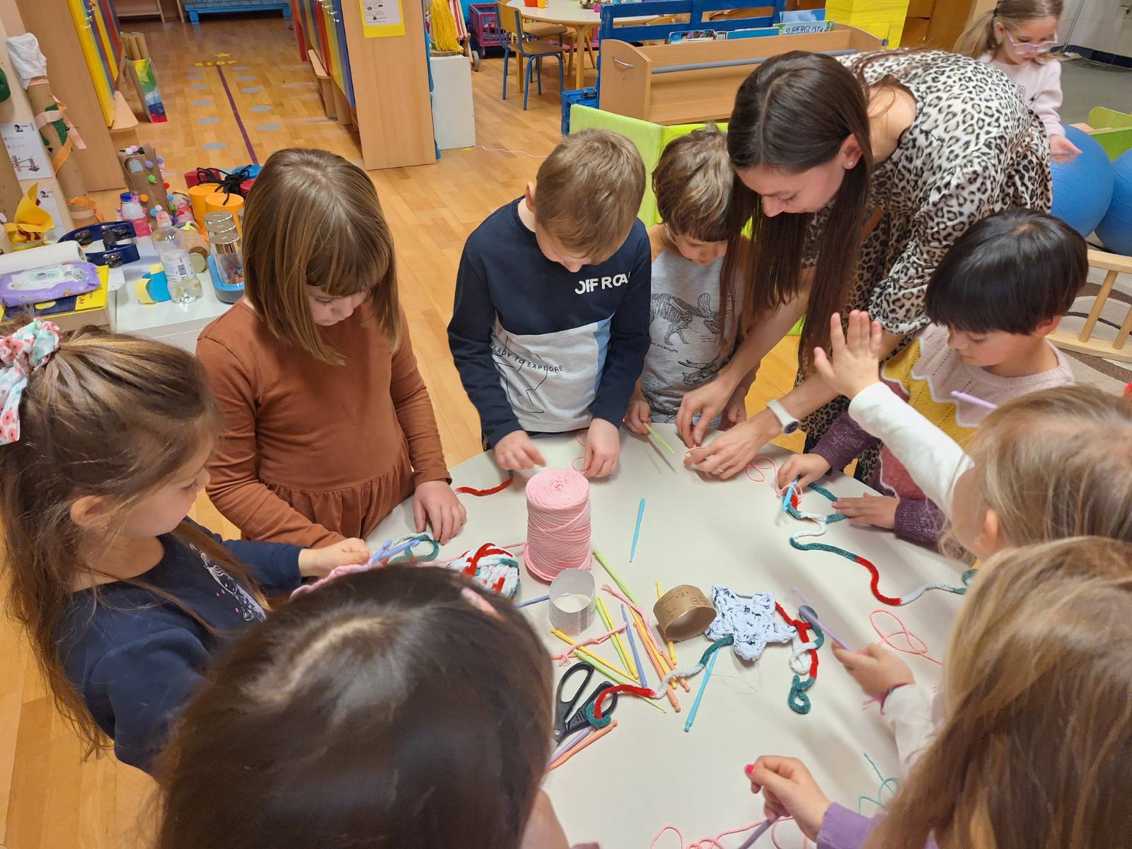 Radionica heklanja u Dječjem vrtiću Pčelica Ivanovec