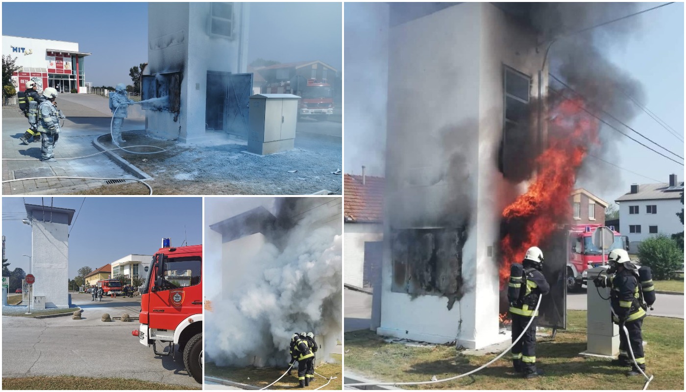 Požar trafostanice u Maloj Subotici