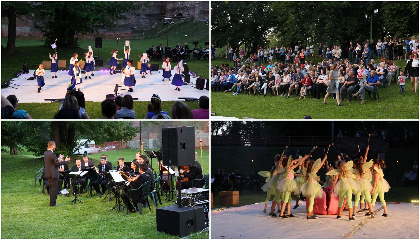 Predstava ‘Na dlanu jezera’ u lijepom ambijentu jezera podno zidina Starog grada