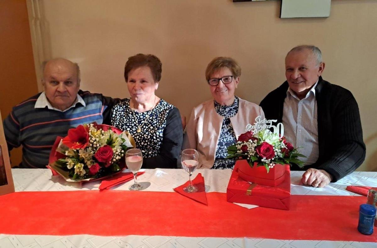 Marija i Ivan Brljak te Verona i Dragutin Štefić proslavili 50 godina braka