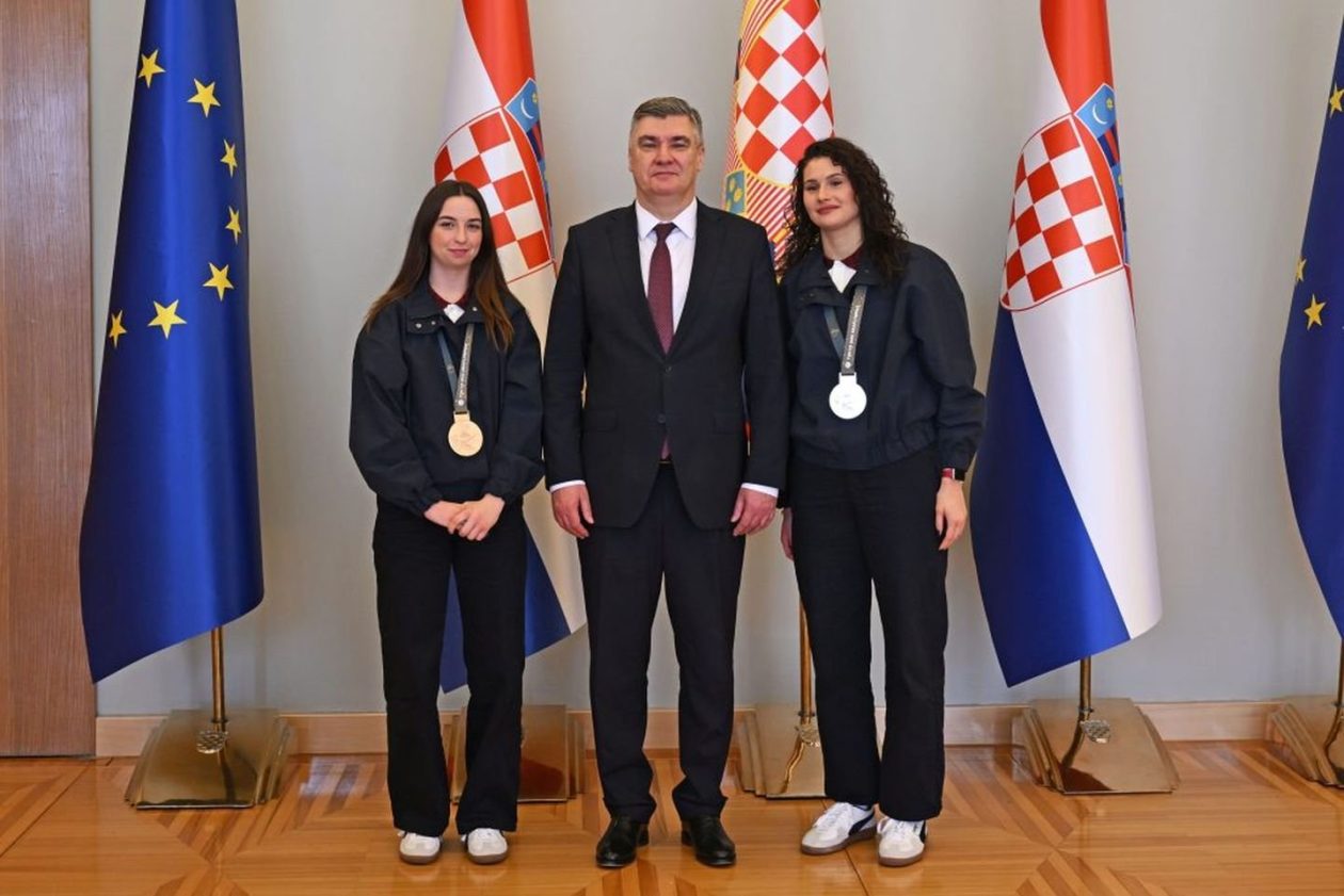 ANJA OKREŠA Sudjelovala na svečanom prijemu kod predsjednika povodom povijesnog uspjeha u Tokiju (1)