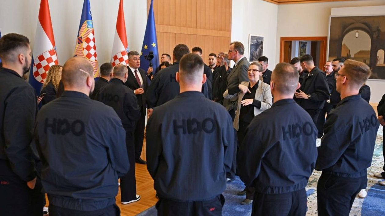 ANJA OKREŠA Sudjelovala na svečanom prijemu kod predsjednika povodom povijesnog uspjeha u Tokiju (6)