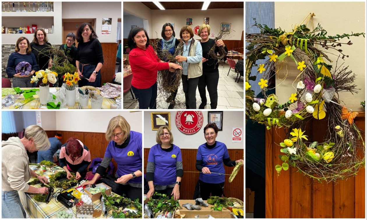 BREZJE Žene izrađivale unikatne uskršnje vjenčiće (1)