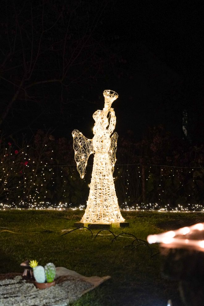 Božić ukrasi obitelj Šavora Ivanovec lampice djed mraz snjegović sob (22)