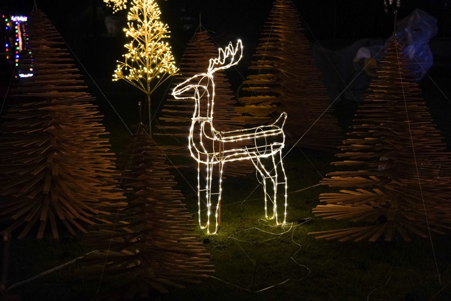 Božić ukrasi obitelj Šavora Ivanovec lampice djed mraz snjegović sob (37)