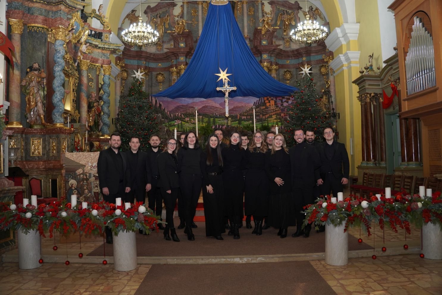 Božićni koncert Pučki pivači KBF-a crkva svetog Nikole Čakovec zbor pjevanje nastup (26)