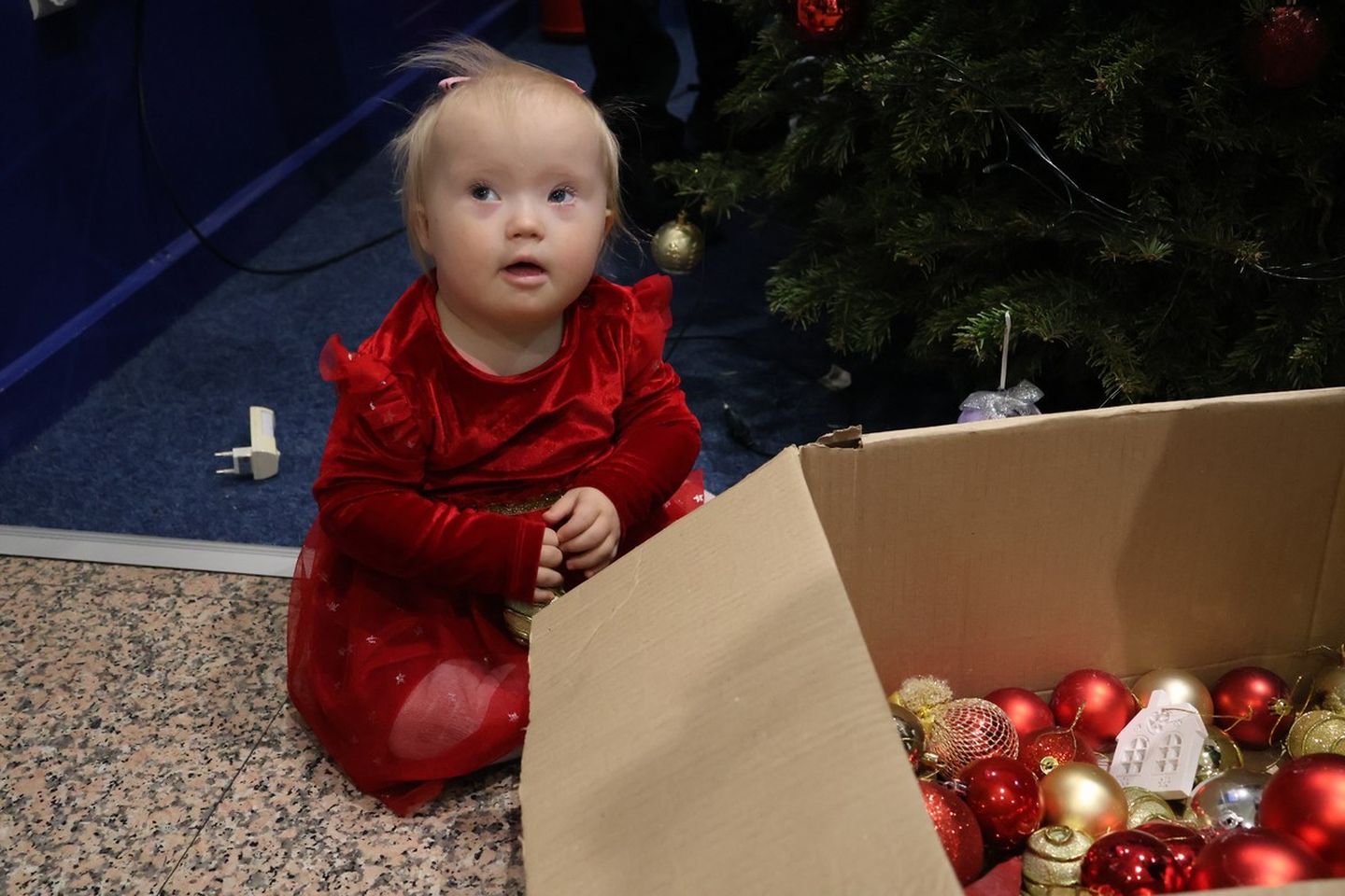 ČAKOVEC Djeca iz Udruge za sindrom Down kitila božićni bor u Županiji (12)