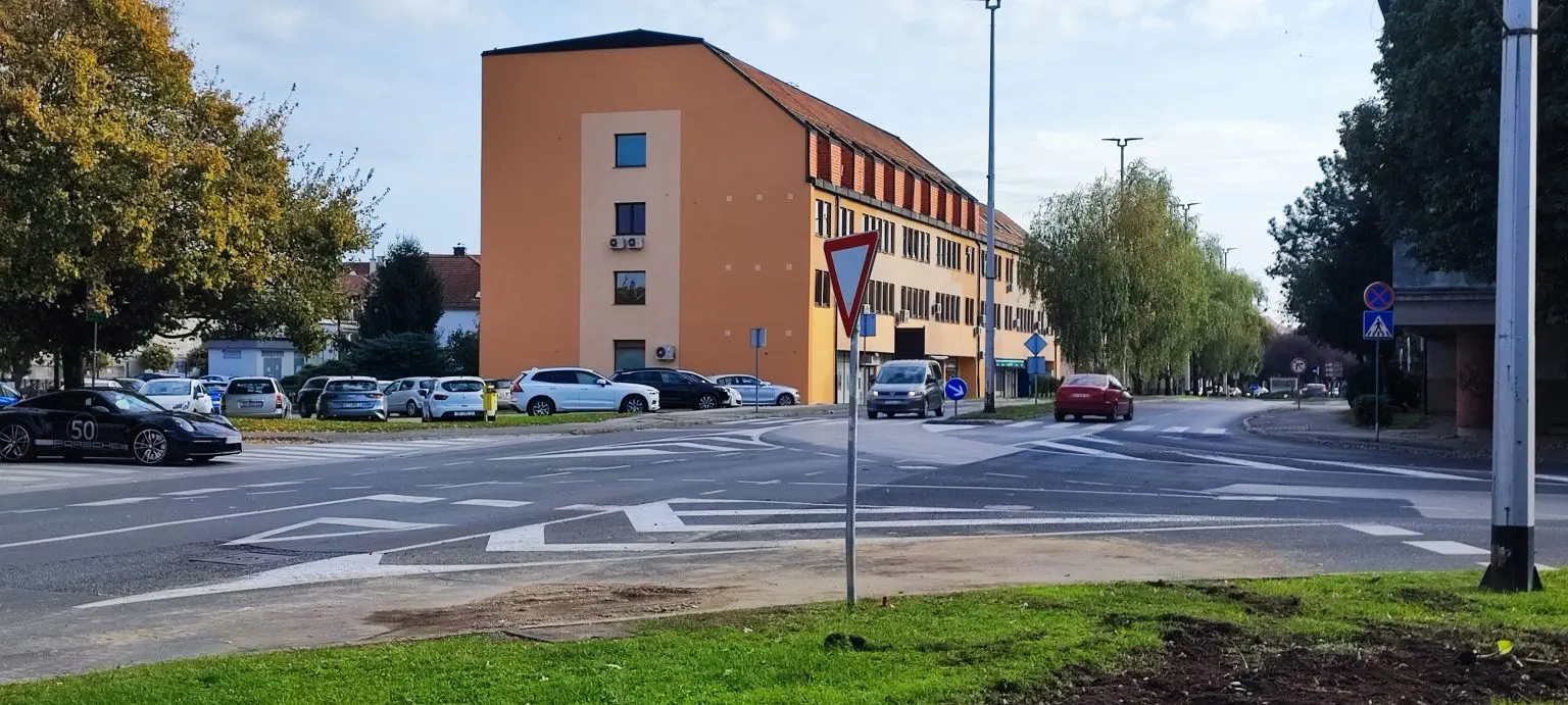 Čakovec- raskrižje Ulice Mažuranića i Masaryka – novi kružni tok (1)