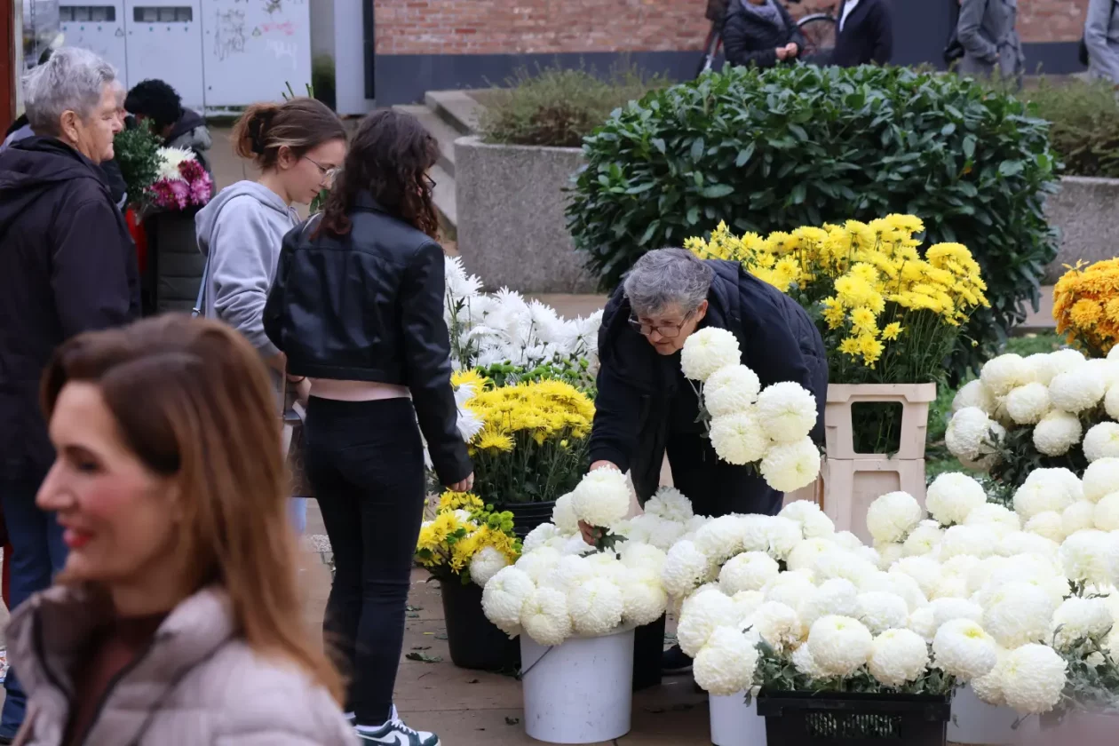 Čakovec, tržnica, 31.10.2025., Svi sveti, aranžmani (100)