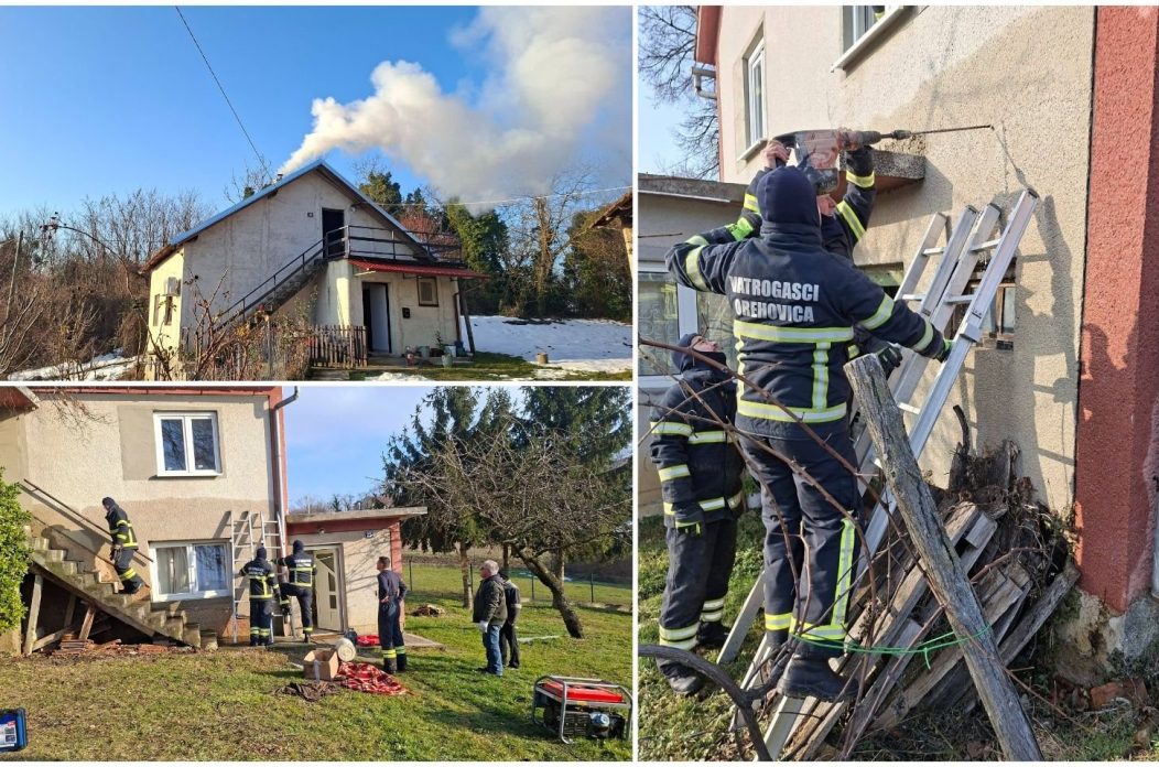 DVD OREHOVICA Dvije intervencije u jednom danu – požar dimnjaka i poplavljeni objekt (10)