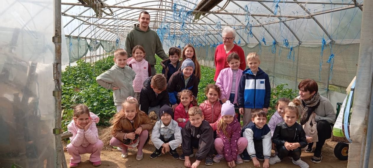 Djeca iz skupine Pingvini posjetila Kristoš gospodarstvo i učila o uzgoju povrća (1)