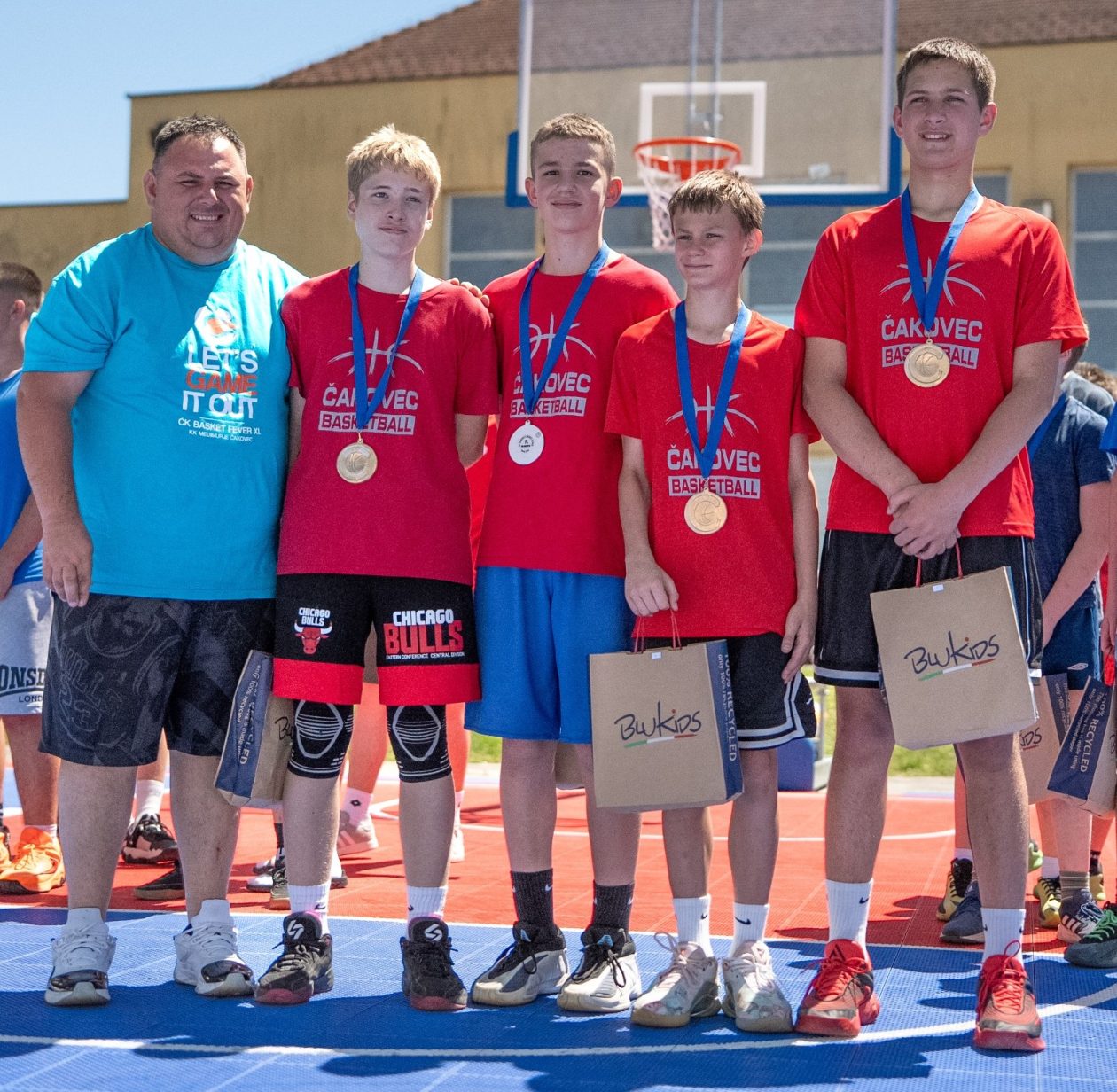 Ekipa Međimurje 1 pobjednik u konkurenciji U13 Blukids Čakovec Basket Fever XI