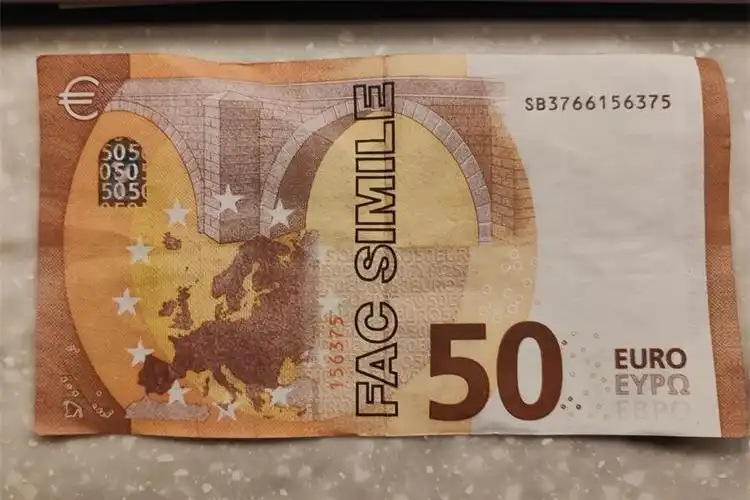 50 eura, lažna novčanica