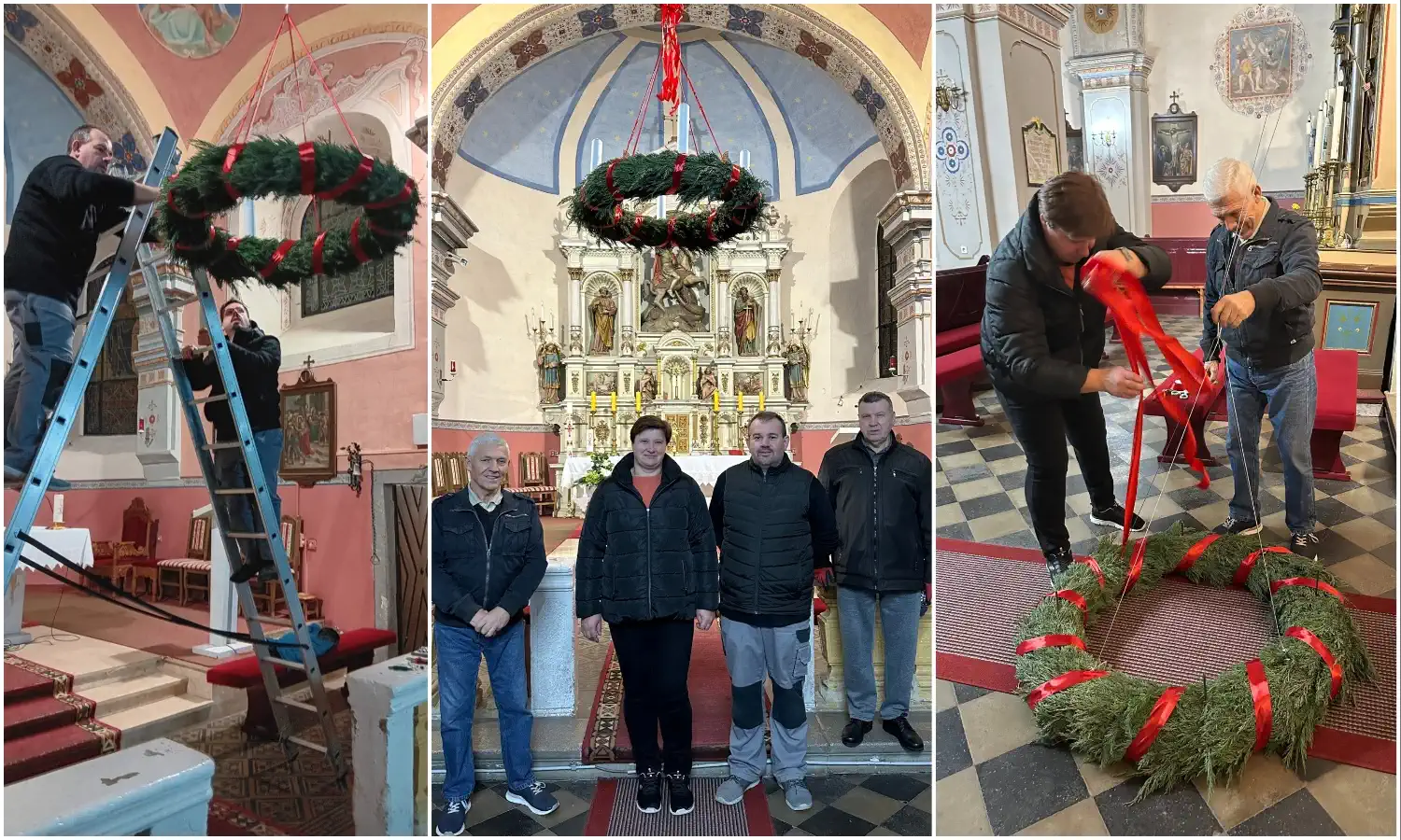 FOTO Adventski vijenci u Župi svetog Jurja u Trnju kao tihi podsjetnici na nadu i Kristov dolazak (10)