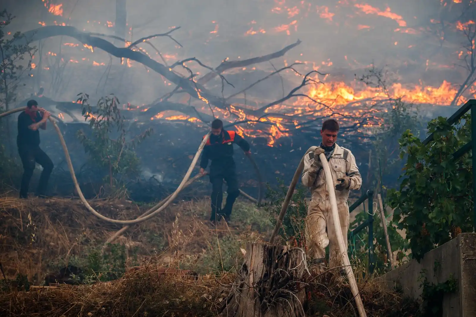 FOTO Pogledajte tešku atmosferu kod Žrnovnica -i dalje se gasi veliki požar (7)