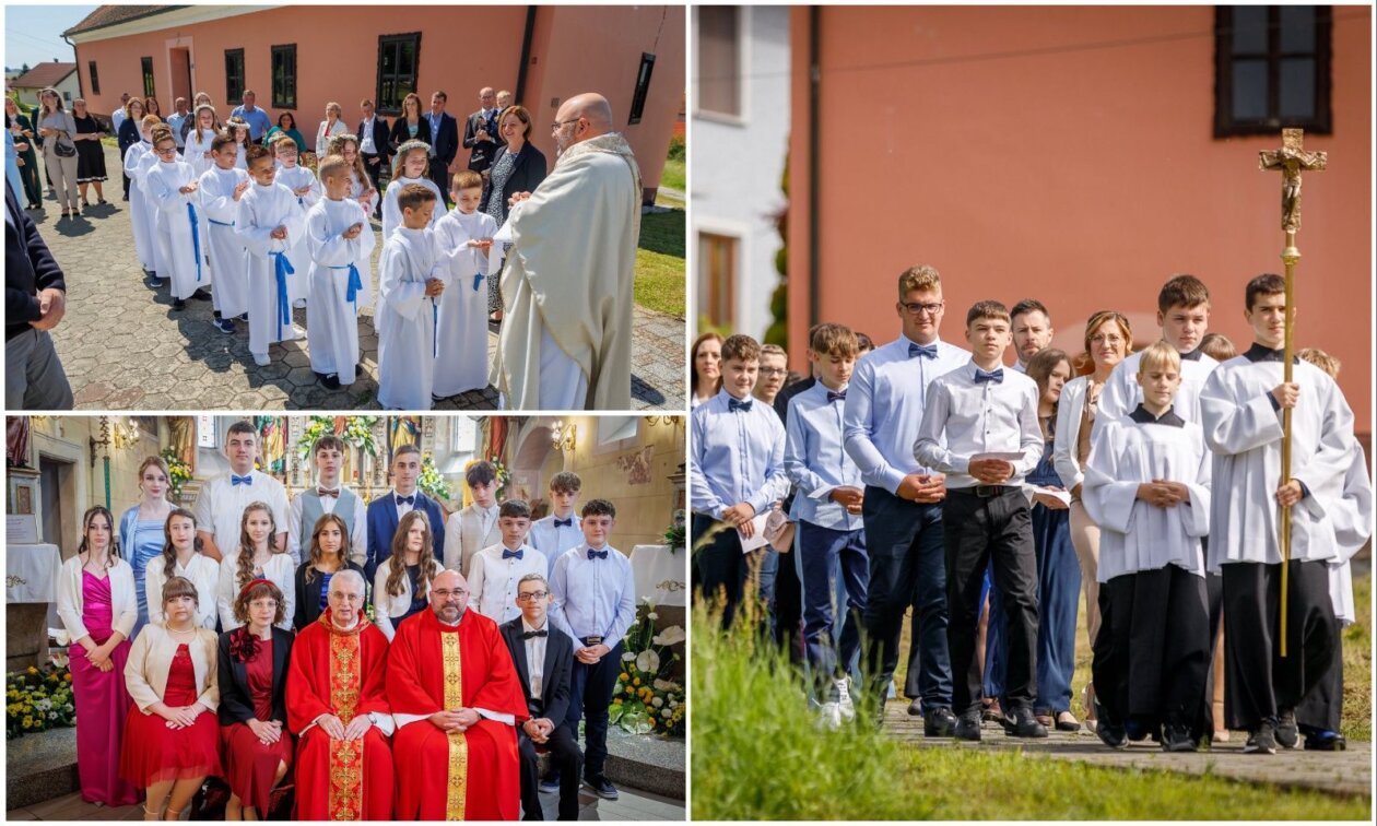 FOTO Slavlje sakramenata u Štrigovi Djeca primila svetu potvrdu i prvu pričest (21)