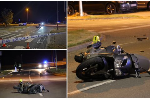 Mala Subotica prometna nesreća  skuter motociklist Haix