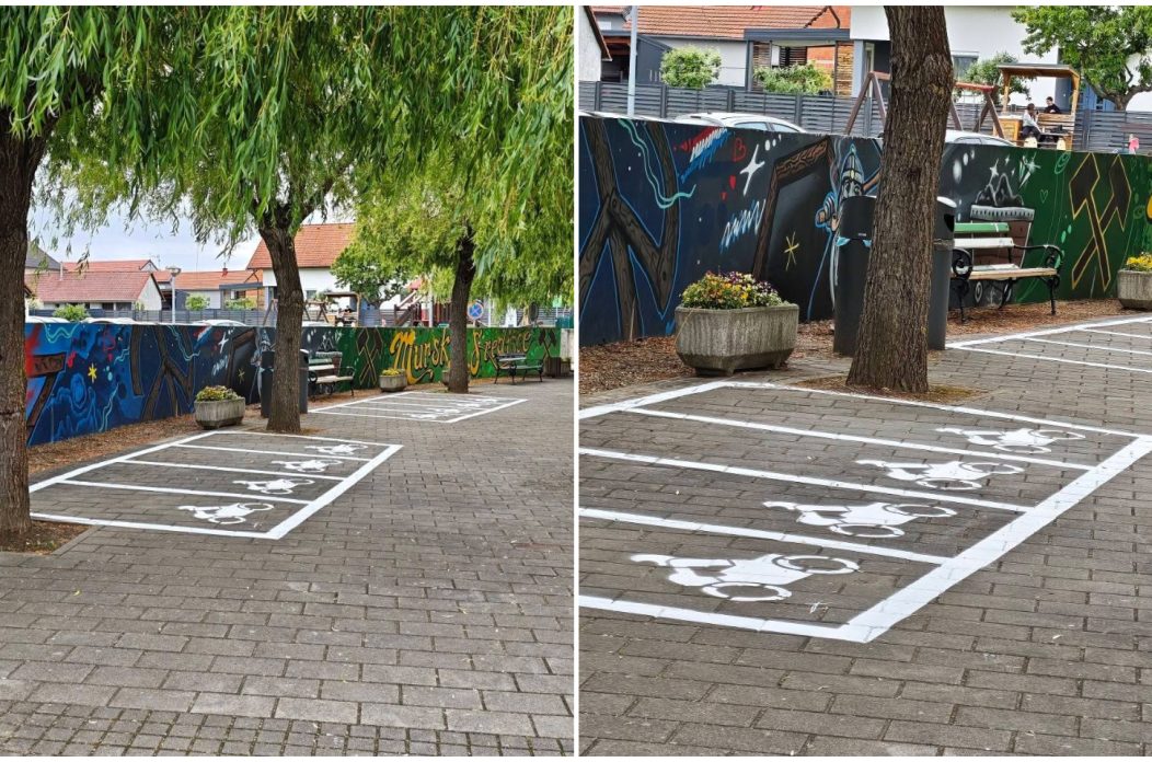 Šetnica svete barbare parking za  motocikle