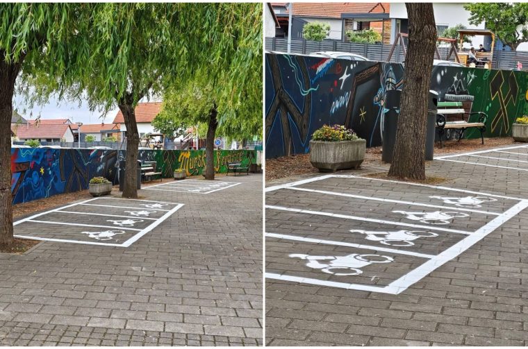 Šetnica svete barbare parking za  motocikle
