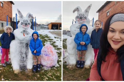 Snjegović zeko zec Snjegović zeko zec