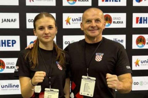 Karate klub Međimurje Tara Lesjak i trener Kristijan