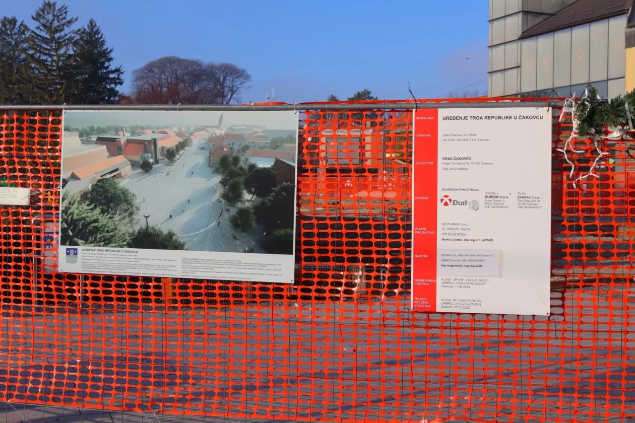 Grad Čakovec Trg Republike radovi (1)