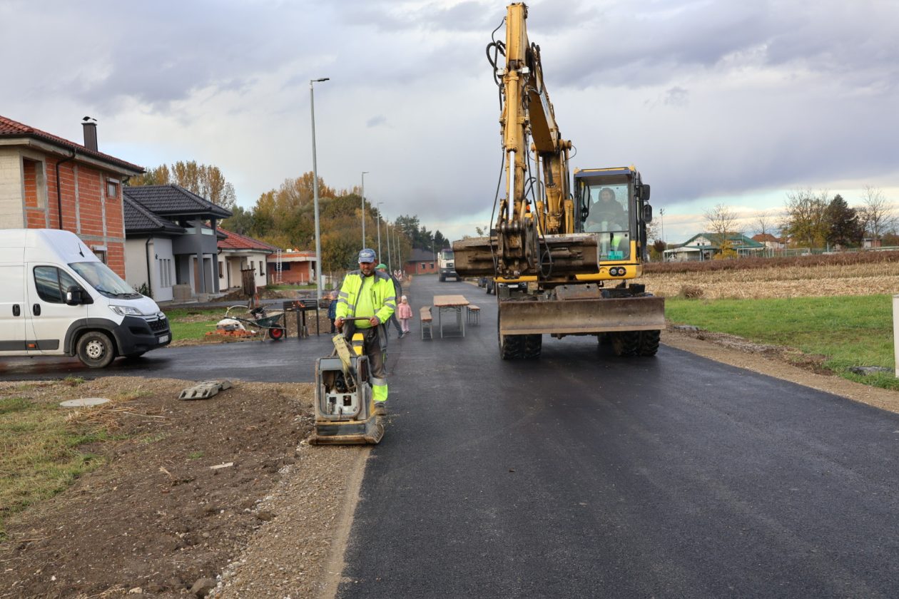 asfalt zelena ulica Draškovec