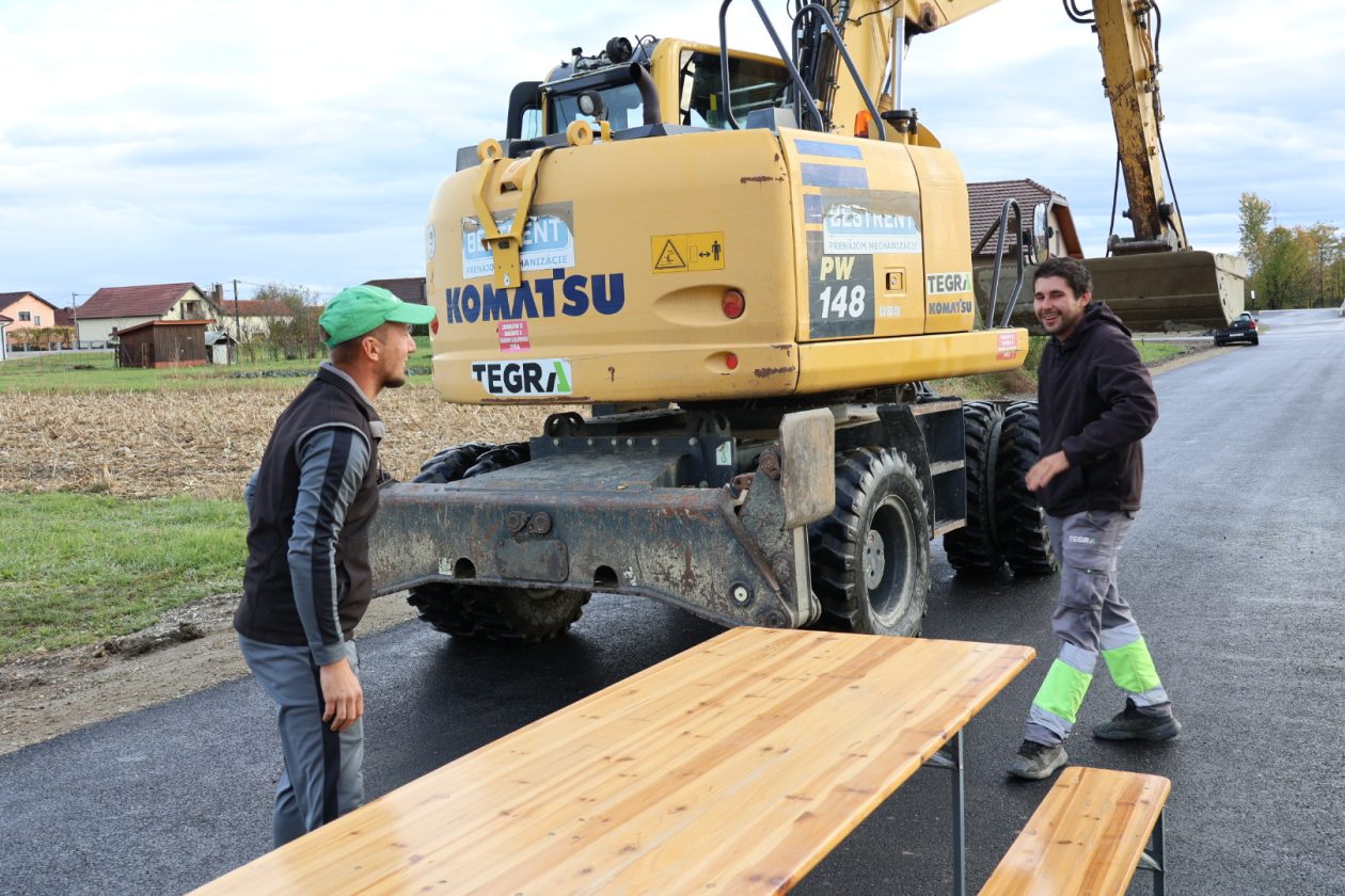asfalt zelena ulica Draškovec