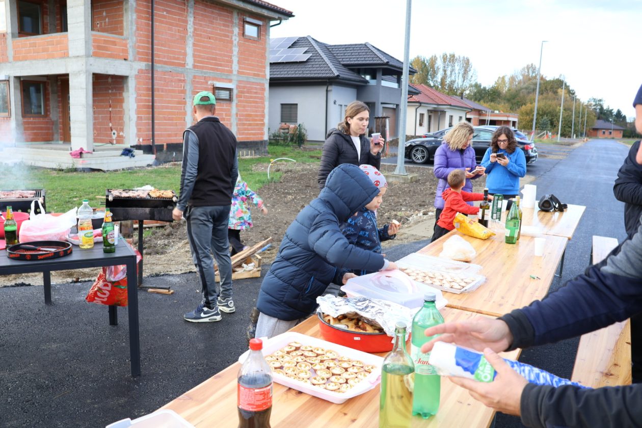 asfalt zelena ulica Draškovec