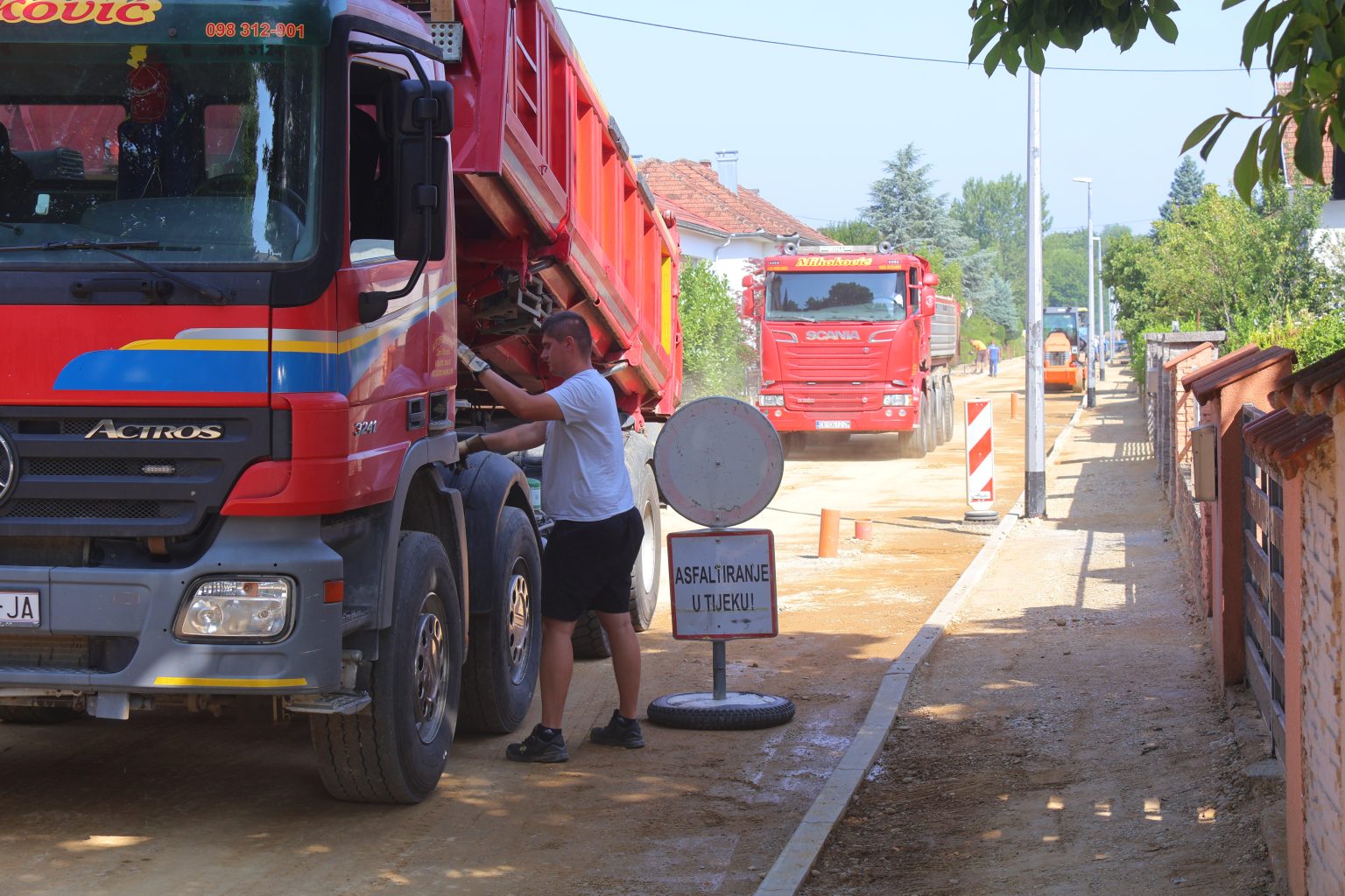 radovi na cestama Golobetka Jože Požgaja