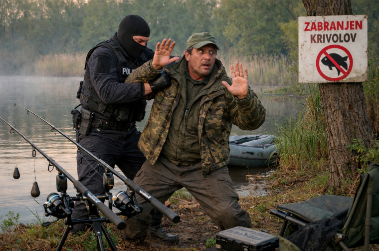 Ilustracija krivolov Ilustracija krivolov