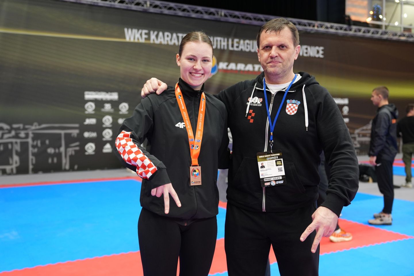 Laura Strahija i trener Dejan Slukić Laura Strahija i trener Dejan Slukić