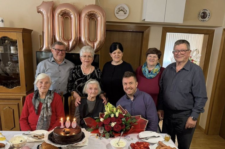 MARIJA BOBIČANEC U Miklavcu obilježeno stoljeće života uz svetu misu i obitelj (3)