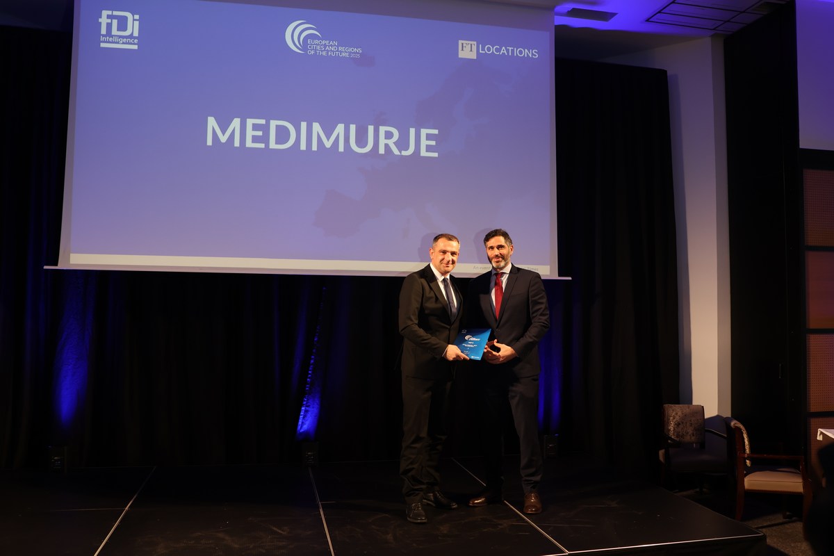 PRIZNANJE IZ CANNESA Međimurje ponovno proglašeno regijom budućnosti