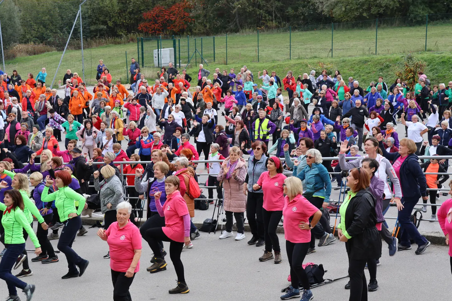 Marijana Vidović, Klub nordijskog hodanja Međimurje, festival, razgibavanje (7)