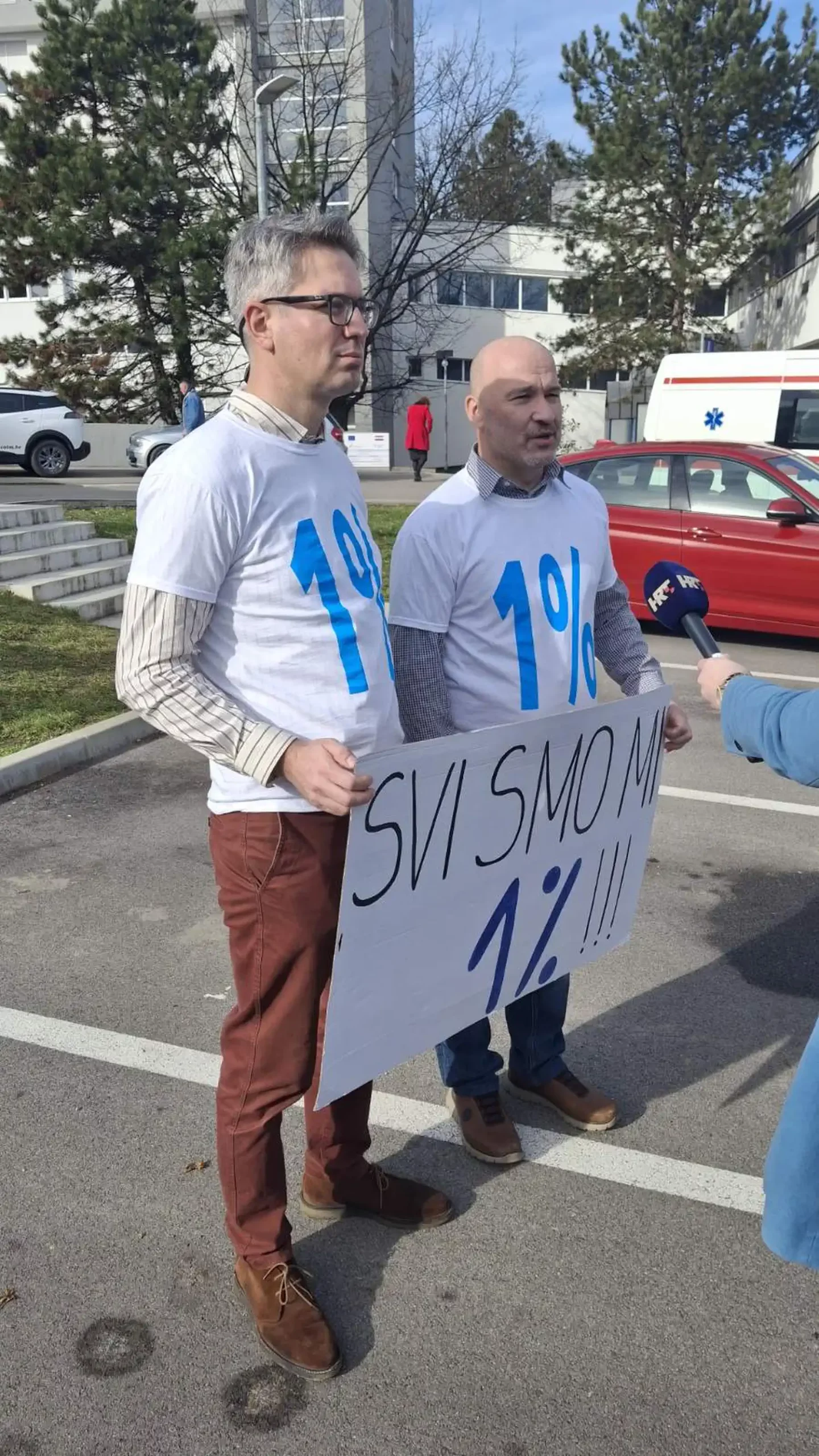 Mirno okupljanje Županijska bolnica Čakovec – kirurzi 27.1. 2025 (1)