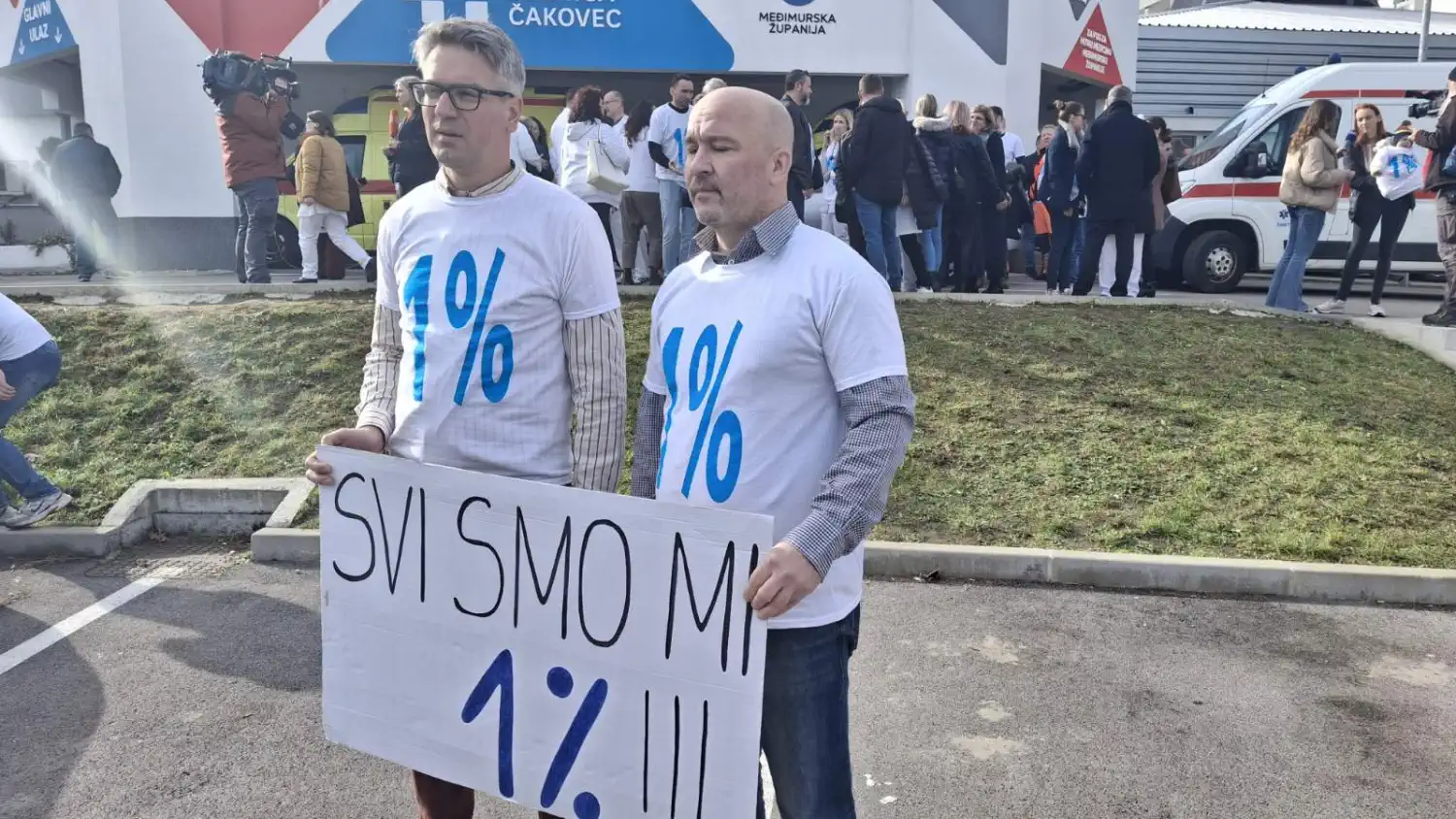 Mirno okupljanje Županijska bolnica Čakovec – kirurzi 27.1. 2025 (2)