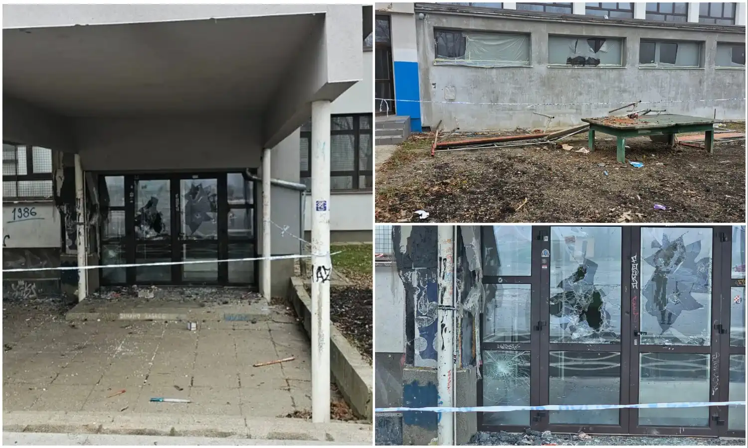 Pirotehnika demolirala školu u Zagrebu Pirotehnika demolirala školu u Zagrebu