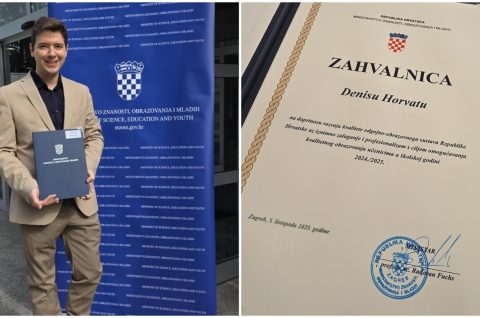 PROFESOR DENIS HORVAT među najboljim nastavnicima u Hrvatskoj po treći put