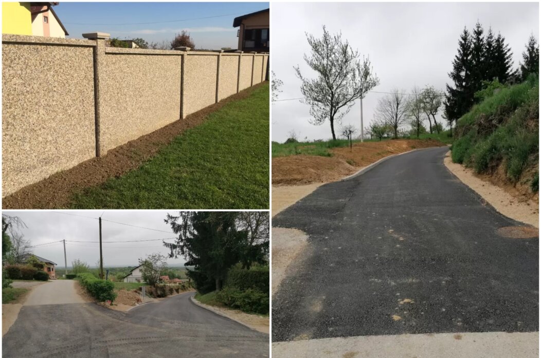 Betonska ograda na groblju u Lopatincu Betonska ograda na groblju u Lopatincu