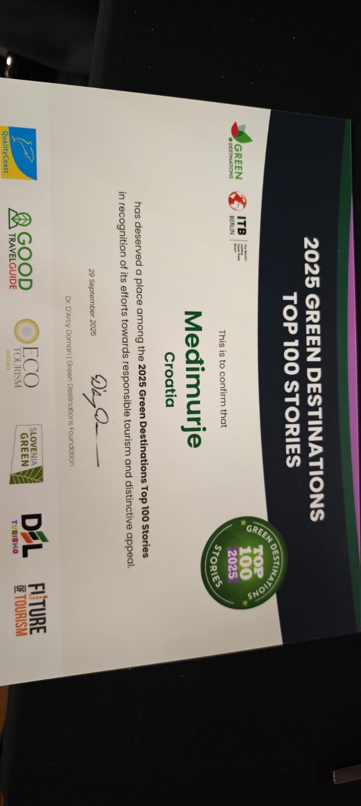 NAŠ PONOS Međimurje ponovno zasjalo – potvrđen status zelene destinacije u Francuskoj (2)