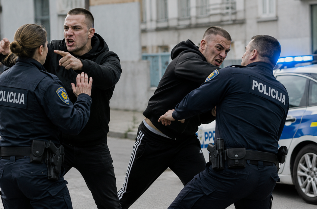 Naslovna prijetnje policija Naslovna prijetnje policija