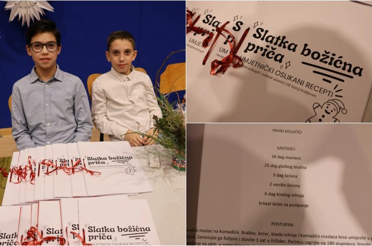 Naslovna recept prhki kolačići Donji Kraljevec učenici kuharica božić slatka božićna priča
